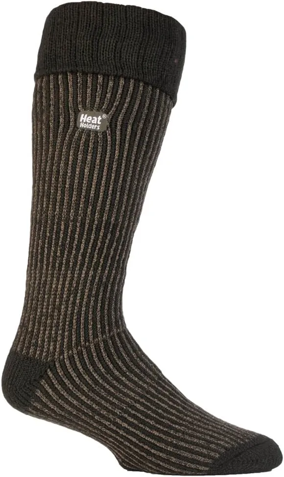 HEAT HOLDERS - Mens Thermal Knee High Winter Boot Socks 3 Colors