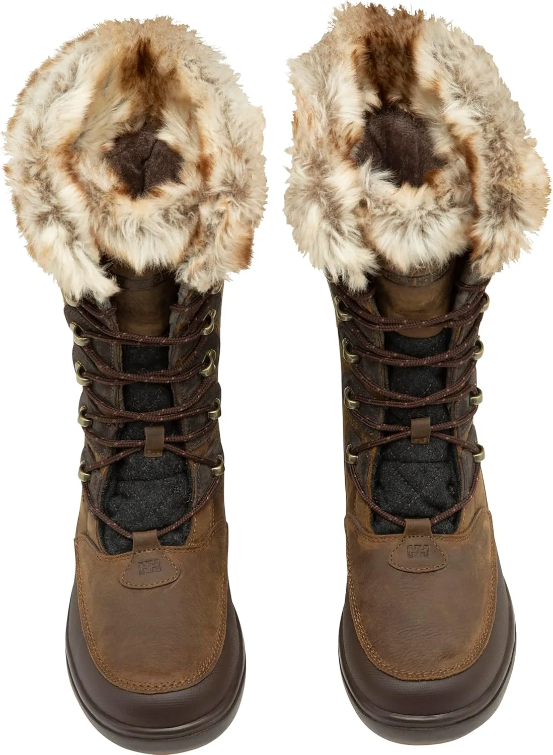 Helly-Hansen Garibaldi VL Insulated Winter Boots for Women - Waterproof Nubuck Leather, Faux Fur Lined, Eco Ortholite Comfort Footbed, Max-Grip Outsole