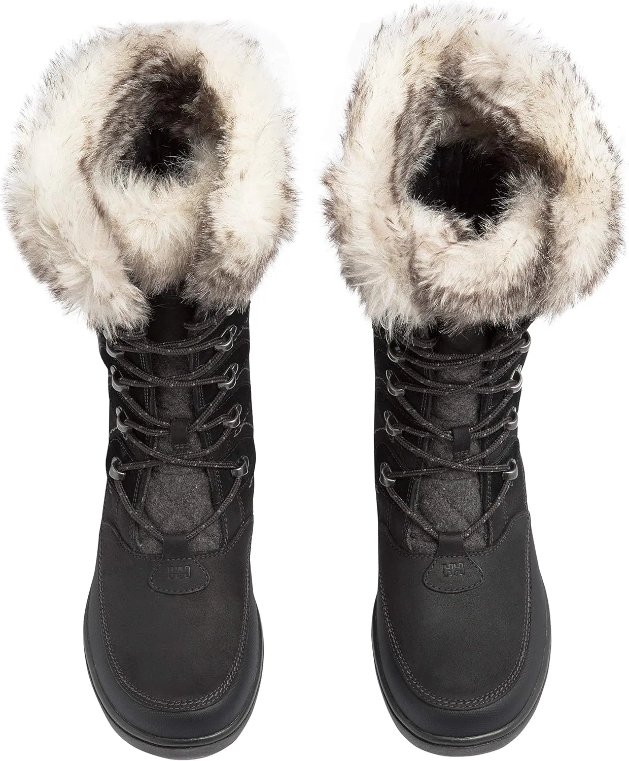 Helly-Hansen Garibaldi VL Insulated Winter Boots for Women - Waterproof Nubuck Leather, Faux Fur Lined, Eco Ortholite Comfort Footbed, Max-Grip Outsole