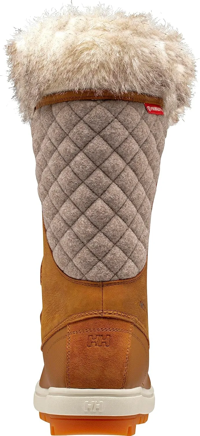Helly-Hansen Garibaldi VL Insulated Winter Boots for Women - Waterproof Nubuck Leather, Faux Fur Lined, Eco Ortholite Comfort Footbed, Max-Grip Outsole