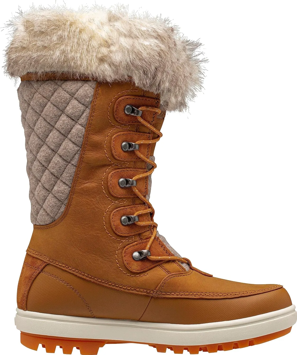 Helly-Hansen Garibaldi VL Insulated Winter Boots for Women - Waterproof Nubuck Leather, Faux Fur Lined, Eco Ortholite Comfort Footbed, Max-Grip Outsole