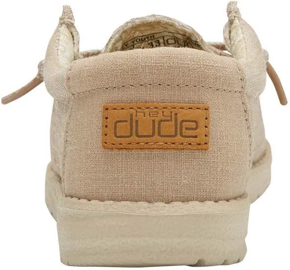 Hey Dude Boy's Wally Youth Multiple Colors | Boy’s Shoes | Boy's Lace Up Loafers | Comfortable & Light-Weight