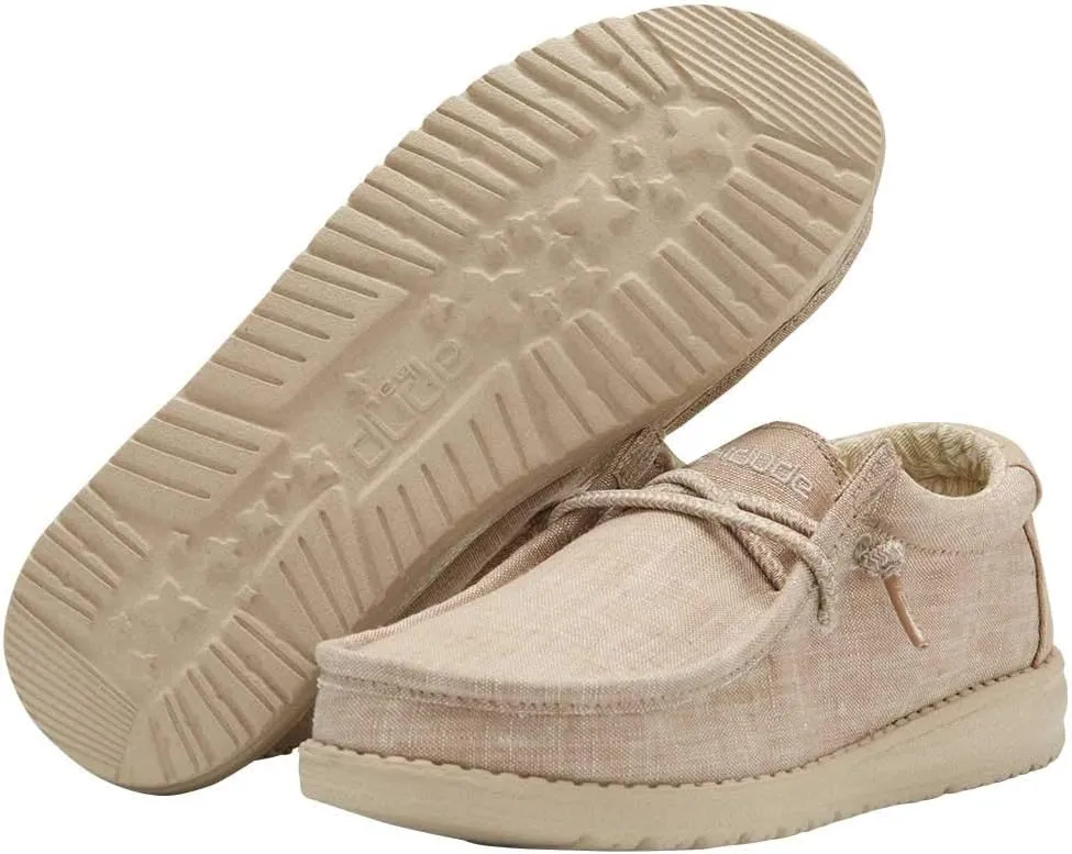 Hey Dude Boy's Wally Youth Multiple Colors | Boy’s Shoes | Boy's Lace Up Loafers | Comfortable & Light-Weight