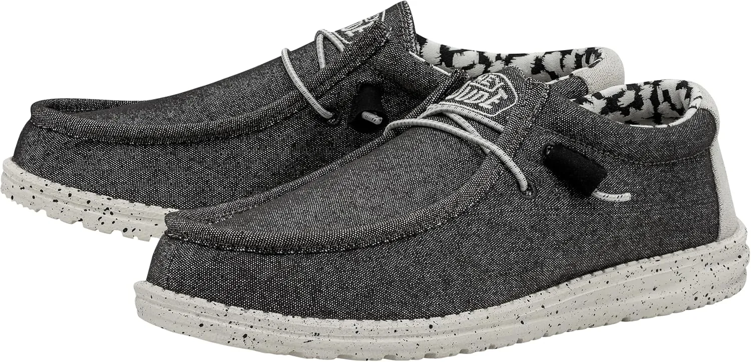 Hey Dude Men's Wally Suede Multiple Colors | Men’s Shoes | Men's Lace Up Loafers | Comfortable & Light-Weight