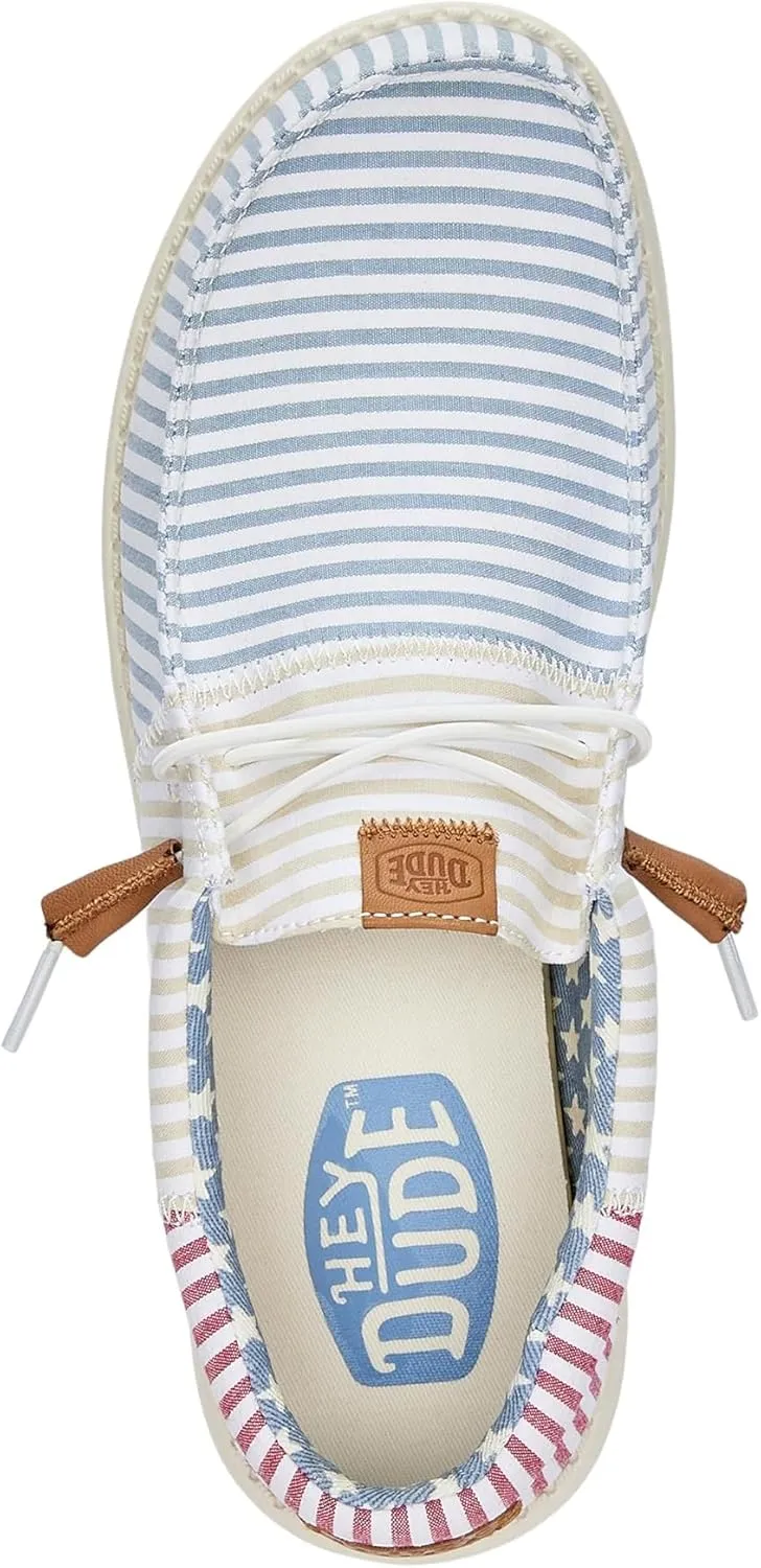 Hey Dude Men's Wally-Tri Varsity Sport Mesh | Men's Shoes | Men Slip-on Loafers | Comfortable & Light-Weight