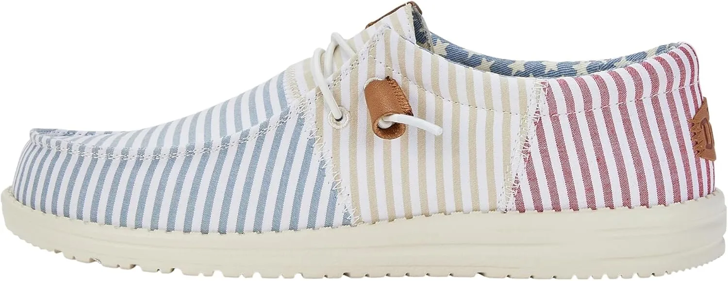 Hey Dude Men's Wally-Tri Varsity Sport Mesh | Men's Shoes | Men Slip-on Loafers | Comfortable & Light-Weight