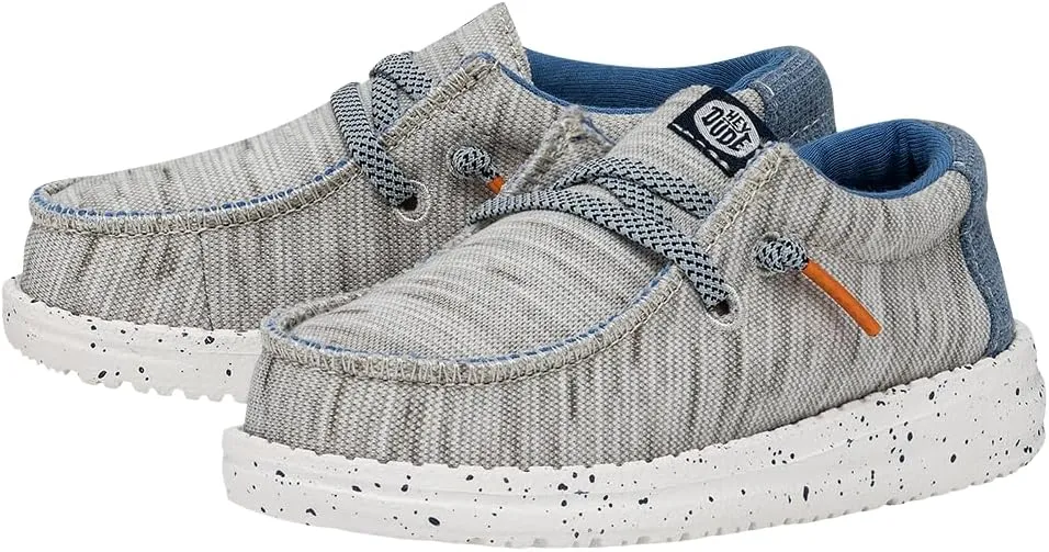 Hey Dude Wally Toddler Jersey | Toddler Shoes | Toddler Lace Up Loafers | Comfortable & Light-Weight