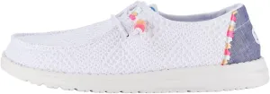 Hey Dude Wendy Boho Crochet Loafers for Women – Textile Upper & Lining – Lace-up Closure – Textile Outsole
