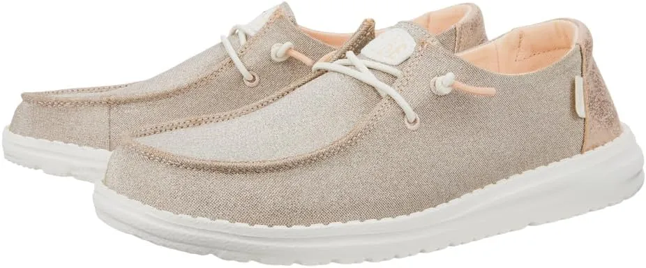 Hey Dude Wendy Metallic Sparkle Charcoal
