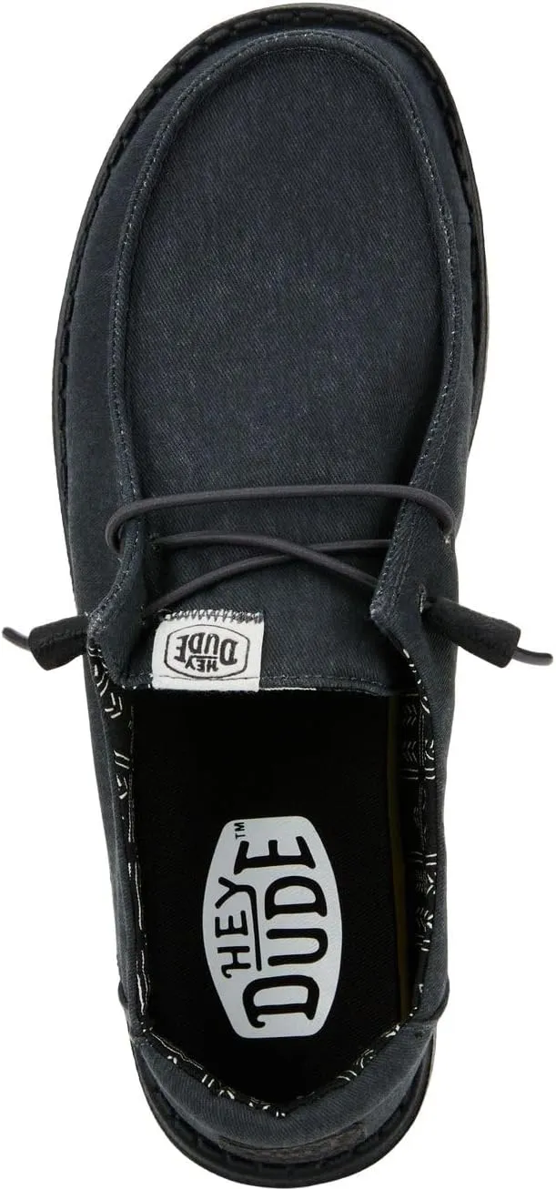 HEYDUDE Women's Wendy Canvas, Women’s Shoes, Women's Slip-on Loafers, Comfortable & Light-Weight