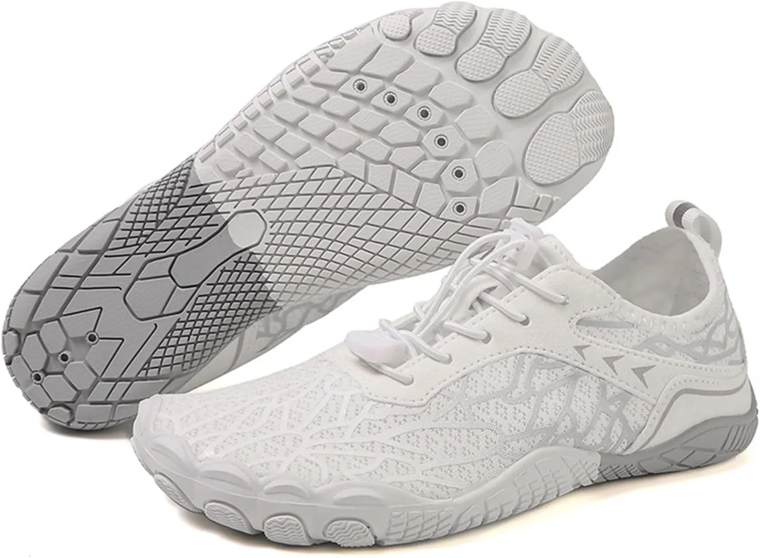 Hiking Water Shoes for Women Men Barefoot Shoes Women Walking Quick-Dry Aqua Sock Breathable Wide Toe Non-Slip Hiking Shoe Lightweight Sport Beach Footwear for Swim Pool Kayaking Diving Surfing