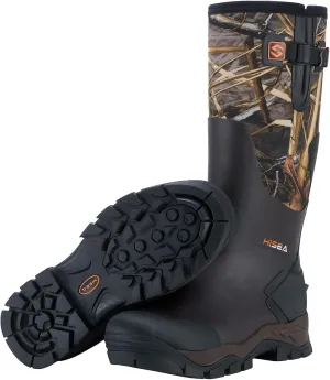 HISEA Rubber Hunting Boots for Men Waterproof Rain Boots for Mud Working Farming Fishing, Adjustable Calf