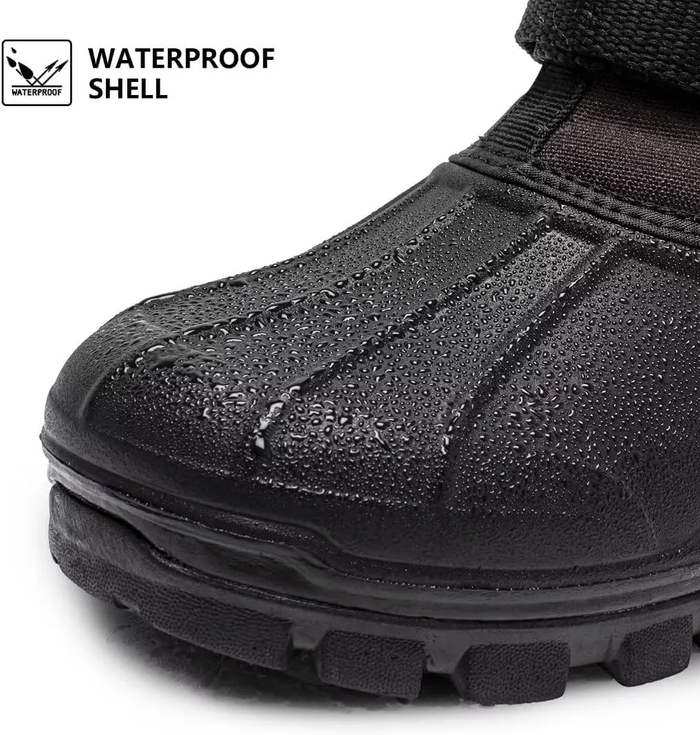 HOBIBEAR Men's Winter Snow Boots | Insulated Waterproof