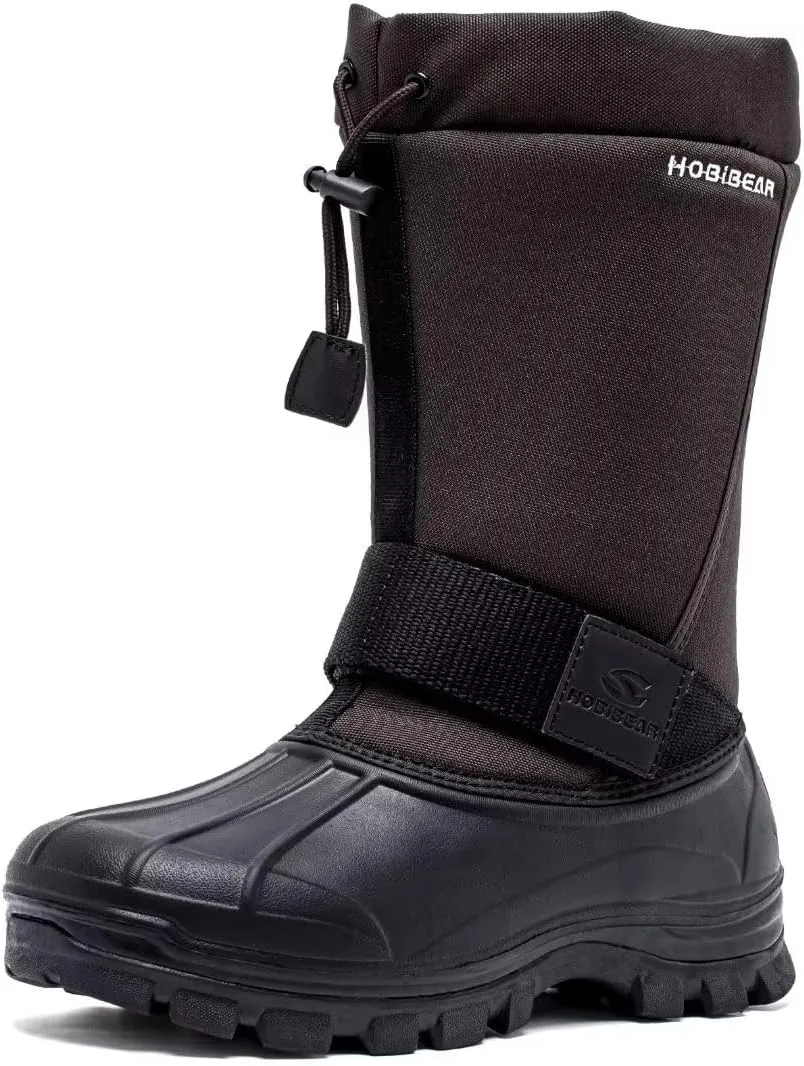 HOBIBEAR Men's Winter Snow Boots | Insulated Waterproof