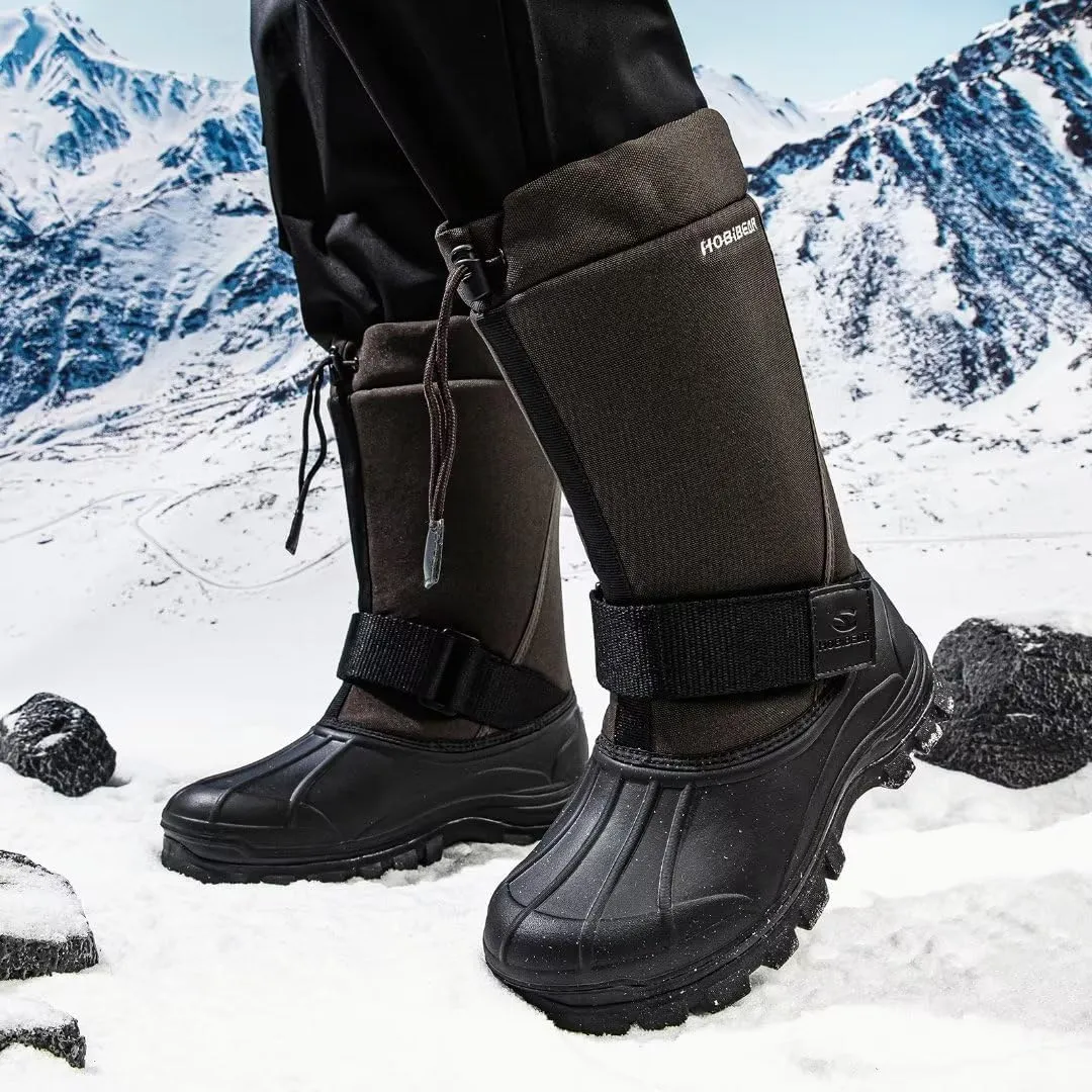 HOBIBEAR Men's Winter Snow Boots | Insulated Waterproof