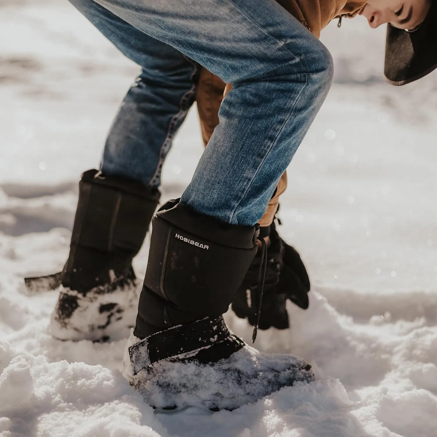 HOBIBEAR Men's Winter Snow Boots | Insulated Waterproof