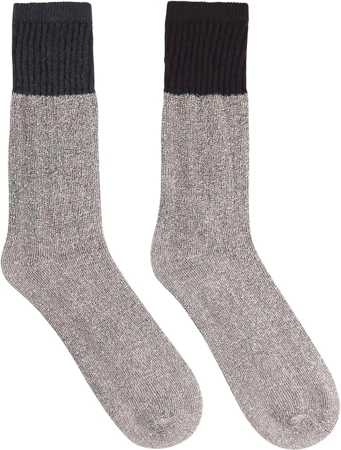HOT FEET Winter Socks for Men – Warm Cozy Long Crew Cold Weather Boot Socks, Cotton Blend Work Mens Sock, 8 Pairs Size 6–16