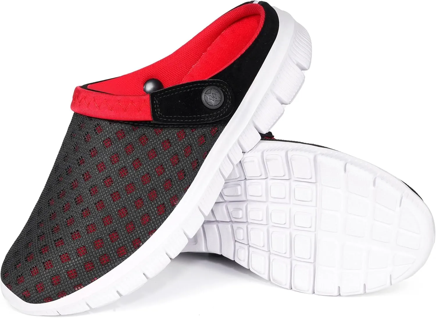 Hsyooes Mens Womens Mules & Clogs Garden Shoes Summer Breathable Mesh Slippers Non-Slip Outdoor Beach Sandals Unisex