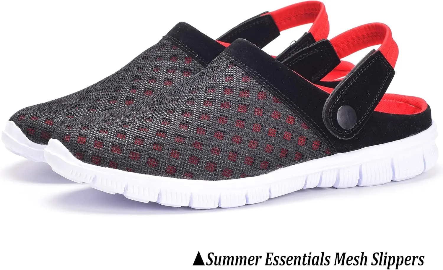 Hsyooes Mens Womens Mules & Clogs Garden Shoes Summer Breathable Mesh Slippers Non-Slip Outdoor Beach Sandals Unisex