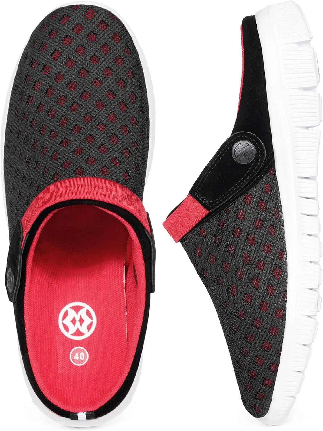 Hsyooes Mens Womens Mules & Clogs Garden Shoes Summer Breathable Mesh Slippers Non-Slip Outdoor Beach Sandals Unisex