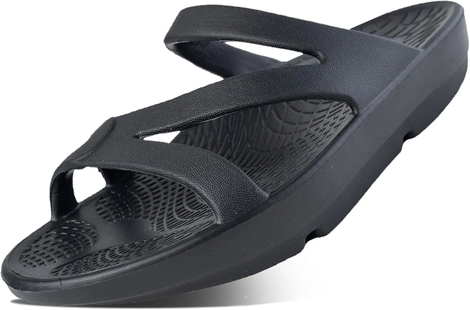HUHV Recovery Comfort Sandals- Orthopedic Flip-Flop and Slide Sandals with Arch Support and Extra Cushion EVA Footbed for Men and Women