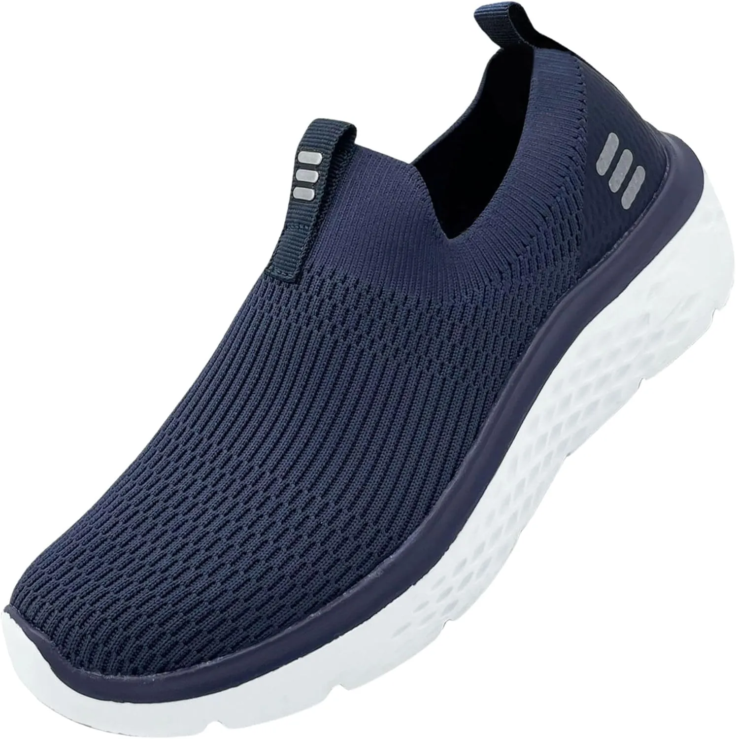 HUHV Tech Knit Unisex Lace-Up and Slip-On Recovery Lifestyle Walking and Athletic Shoe with HEALIUM Foam Lightweight Casual Non-Slip Comfortable Sneaker