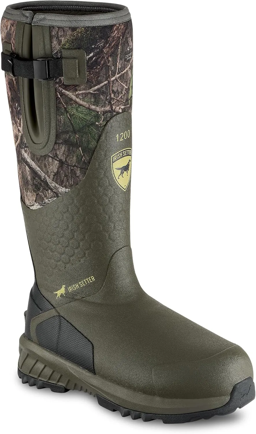 Irish Setter, MudTrek, Unisex, 17", Waterproof, Insulated 1200g, Adjustable Full Fit, Hunting Boot, Mossy Oak Country DNA