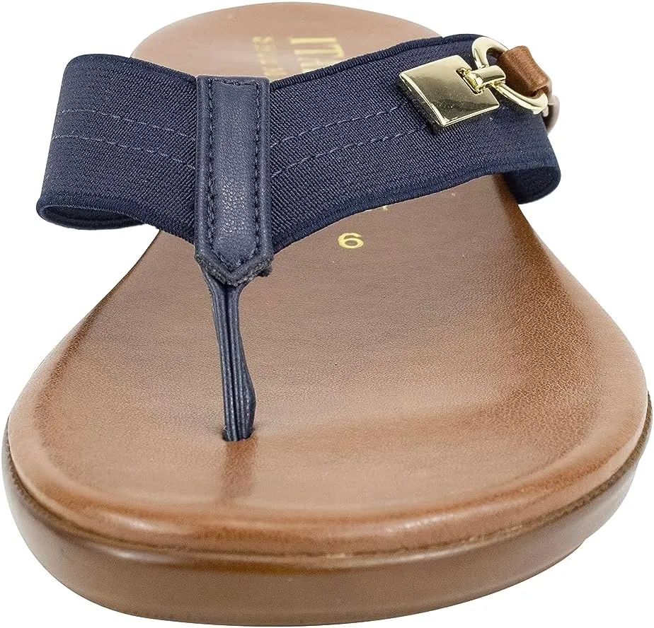 ITALIAN Shoemakers Vale Low Wedge Thong Comfort Sandal for Women