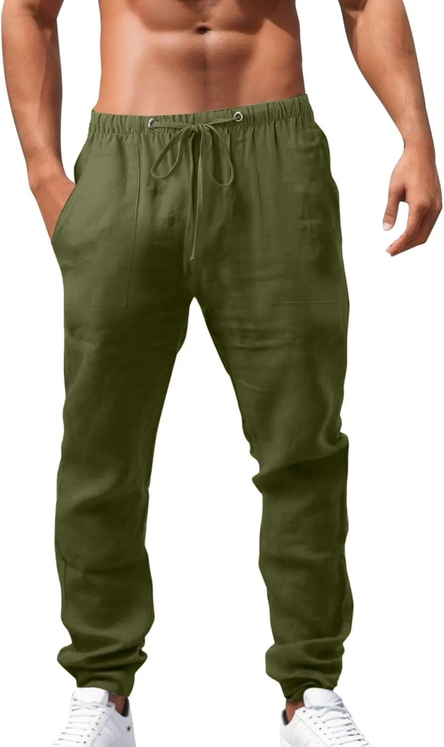 Joggers for Men Slim-Fit Joggers Sweatpant Training Sports Pull On Pant Comfort Soft Jogging Bottoms
