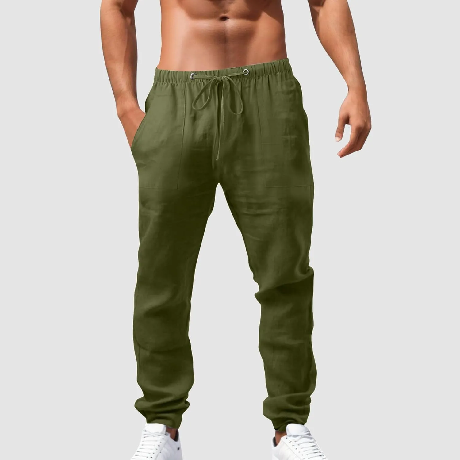 Joggers for Men Slim-Fit Joggers Sweatpant Training Sports Pull On Pant Comfort Soft Jogging Bottoms