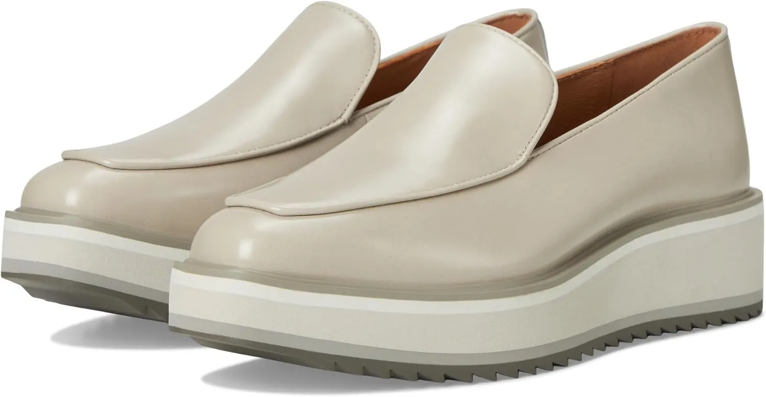 Johnston & Murphy Women’s Gracelyn Venetian Shoes, Leather Platform Shoes for Women, Slip On Platform Loafers