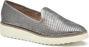 Johnston & Murphy Women’s Mitzi Perfed Venetian Shoes, 1.25” Suede Loafers for Women, Comfortable Slip On Shoes