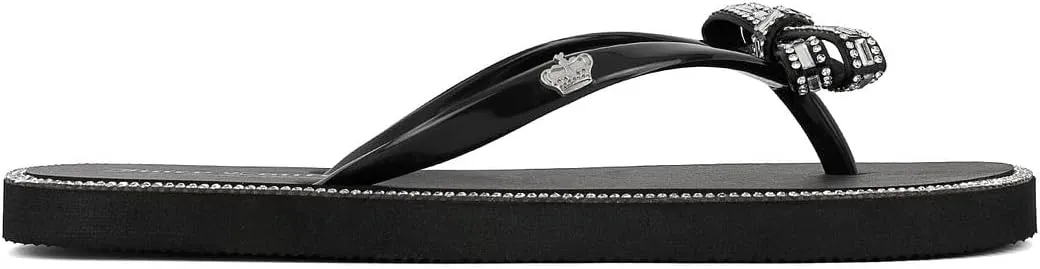 Juicy Couture Women's Flip Flops – Lightweight Beach Sandals, Casual Shower & Pool Slides