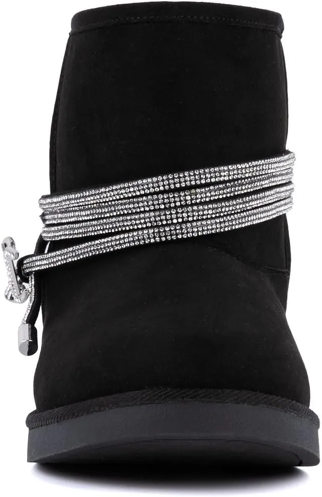 JUICY COUTURE Women's Insulated Winter Booties - Kandar Style, Comfortable, Stylish, Warm Snow Boots