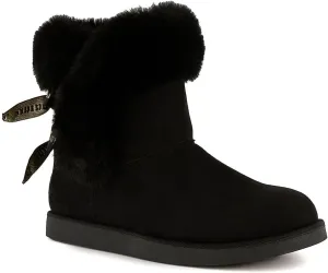 JUICY COUTURE Women's Slip On Winter Snow Boots Warm & Insulated Fur Lining Comfortable Fashion Booties