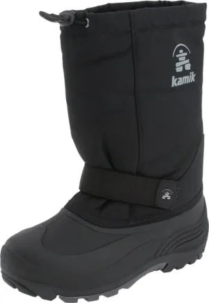 Kamik Kids Rocket Insulated Winter Boots,Black,6