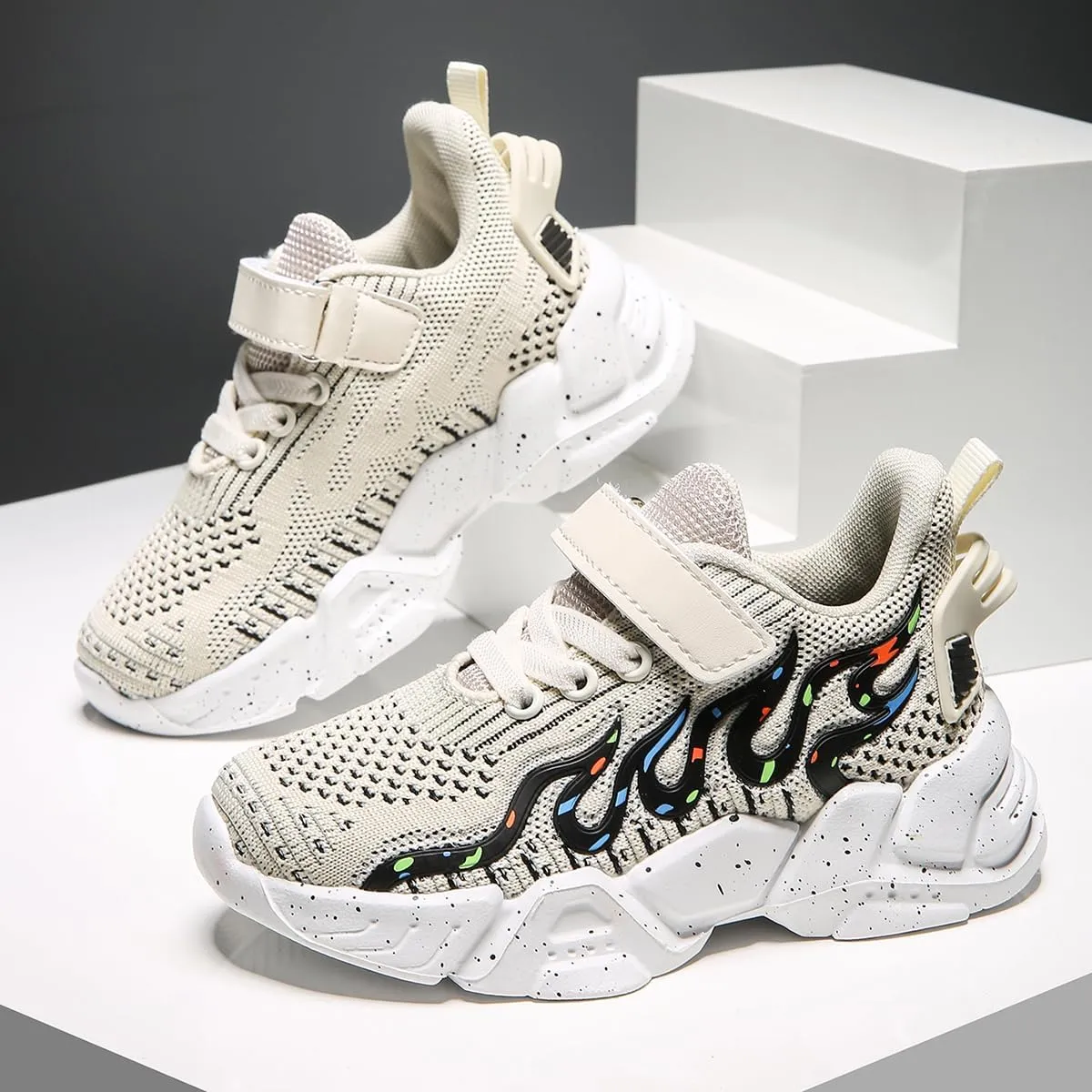 Kids Boys Girls Shoes Antiskid Tennis Sneakers Lightweight Outdoor Casual Kids Child Shoes Walking Running Shoes