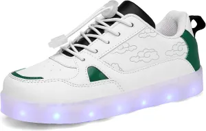 Kids LED Light Up Shoes Shiny Low-Top Sneakers for Boys and Girls Child Unisex