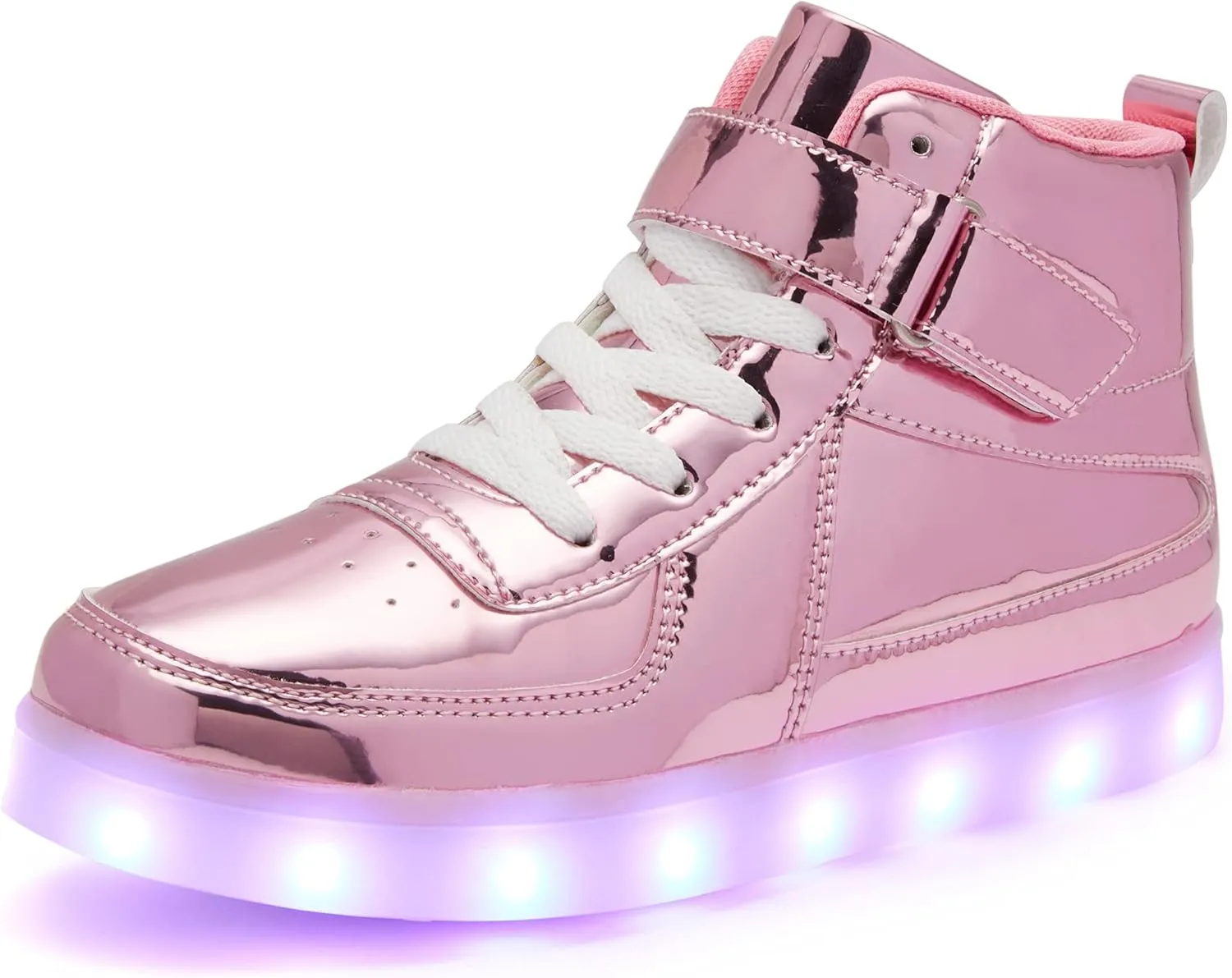 Kids LED Light up Shoes USB Charging Flashing Light Up High-top Sneakers for Boys and Girls Child Unisex