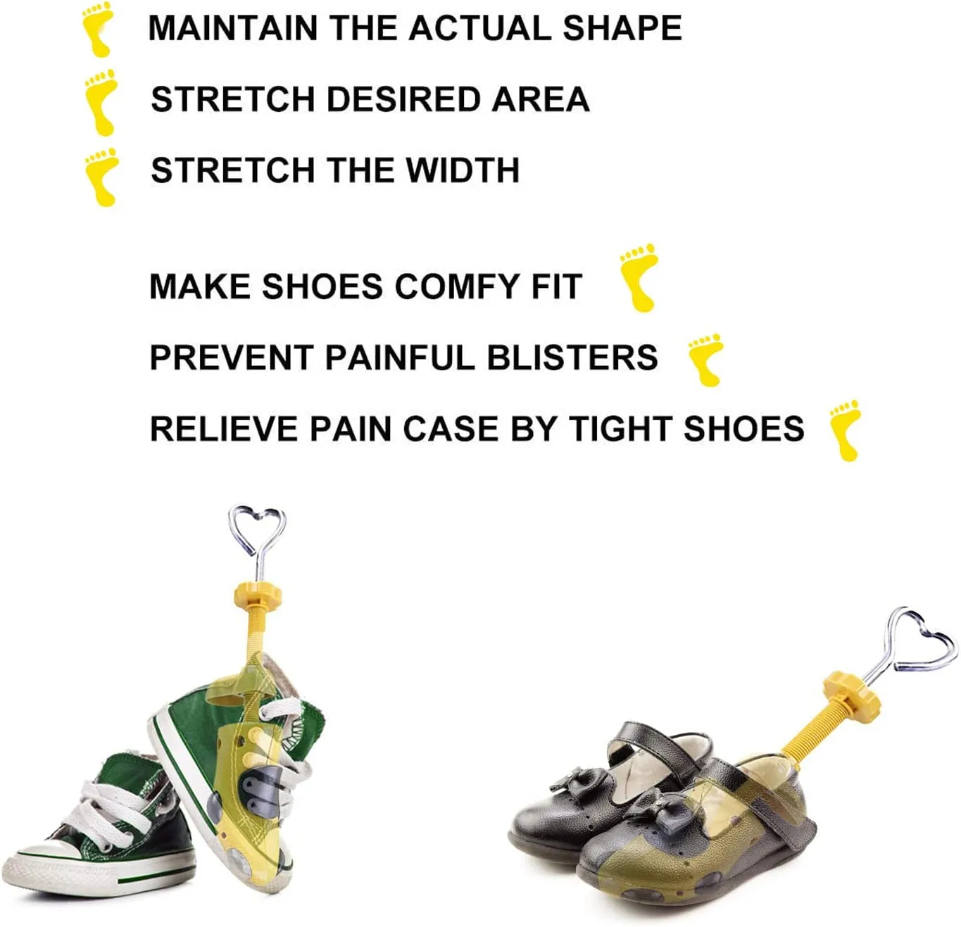 Kids Shoe Stretcher,Shoe Stretcher for Children fit 3-10 Years Old Children,Adjustable Length Width Gifts for Girls Boys