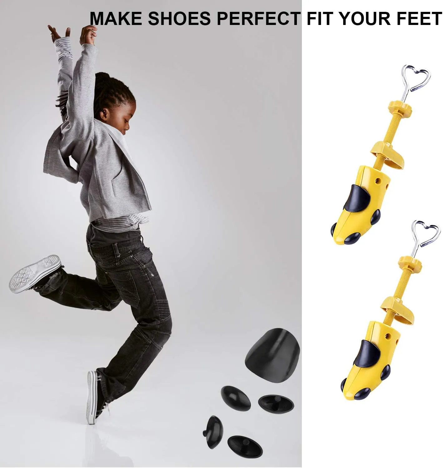 Kids Shoe Stretcher,Shoe Stretcher for Children fit 3-10 Years Old Children,Adjustable Length Width Gifts for Girls Boys