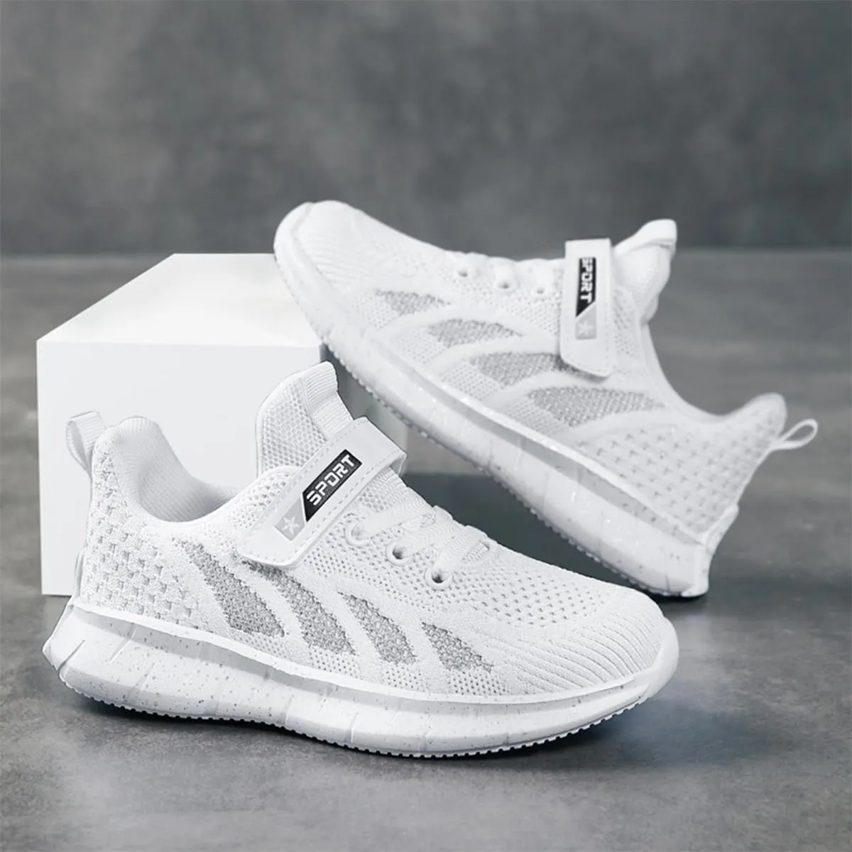 Kids Shoes Breathable Mesh Sneakers Ultra Lightweight Running Tennis Shoes Sport Athletic Fitness & Cross-Training Shoes for Little/Big Kid
