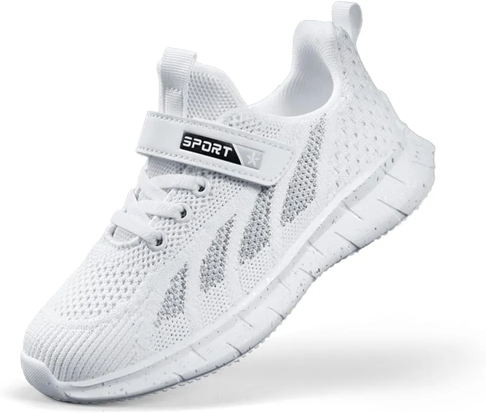 Kids Shoes Breathable Mesh Sneakers Ultra Lightweight Running Tennis Shoes Sport Athletic Fitness & Cross-Training Shoes for Little/Big Kid