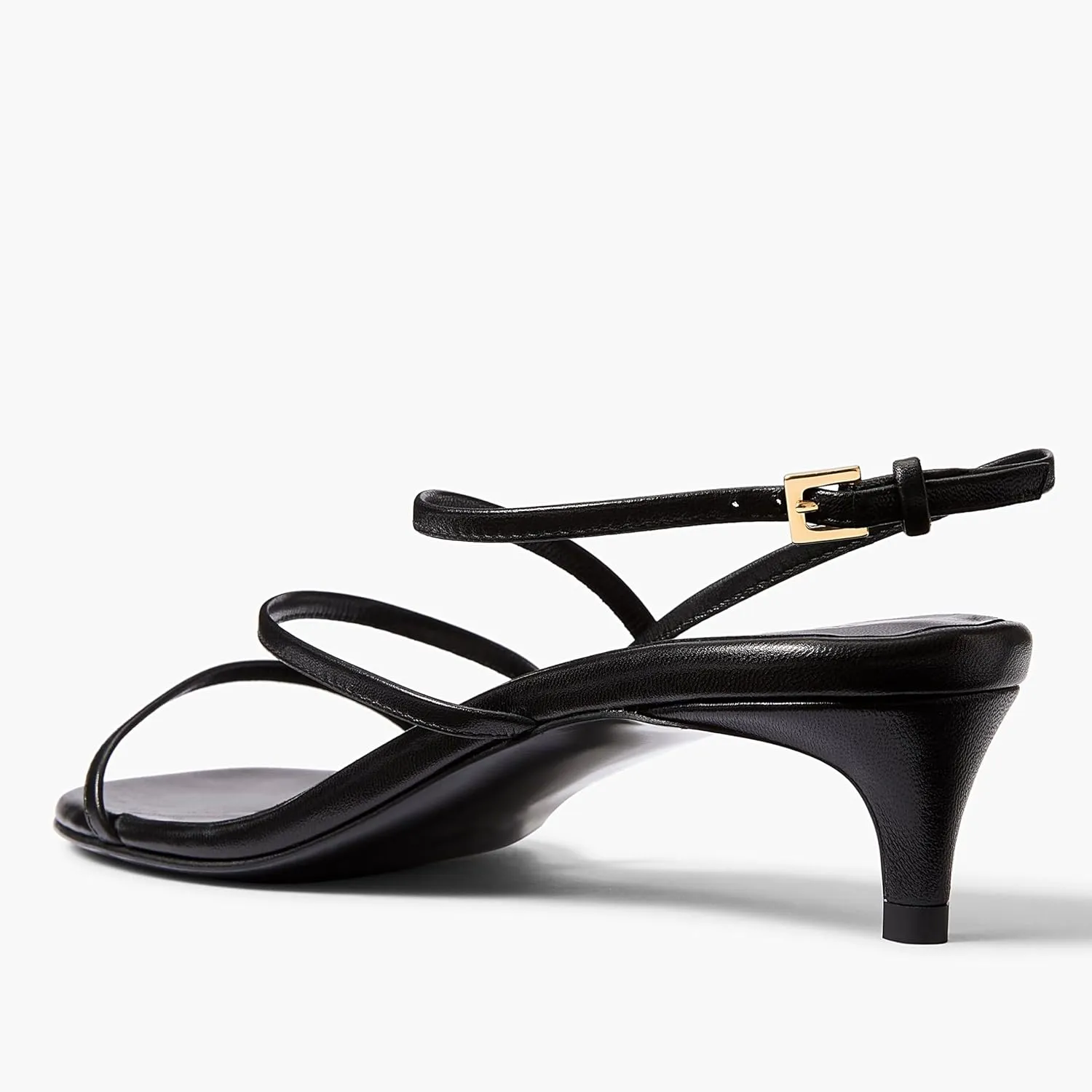 Kitten Heels for Women Elegant Strappy Sandals with Open Toe Fashionable Summer Leisure Shoes