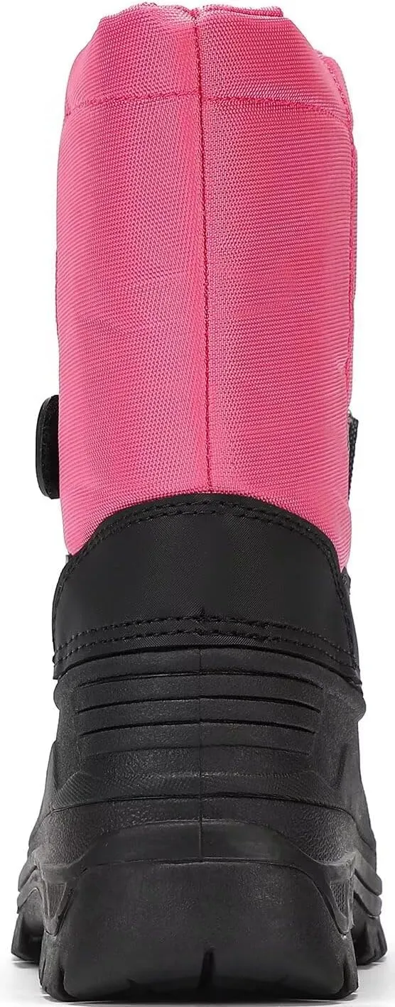 koppu Boys Girls Snow Boots Kids' Waterproof Snow Boots for Winter Slip Resistant Cold Weather Shoes