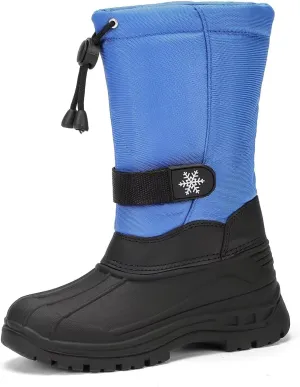 koppu Boys Girls Snow Boots Kids' Waterproof Snow Boots for Winter Slip Resistant Cold Weather Shoes