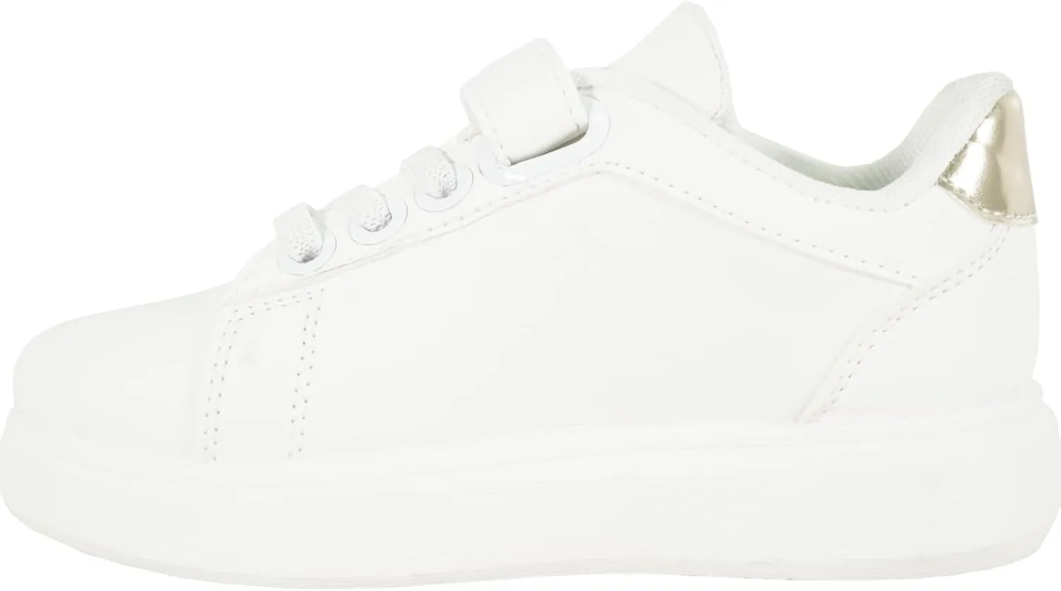 KOZI Kid Comfort Platform Fashion Sneaker Loafer Slip-on Shoe for Girl and Boy MGKID with Removable Insole Gold Silver