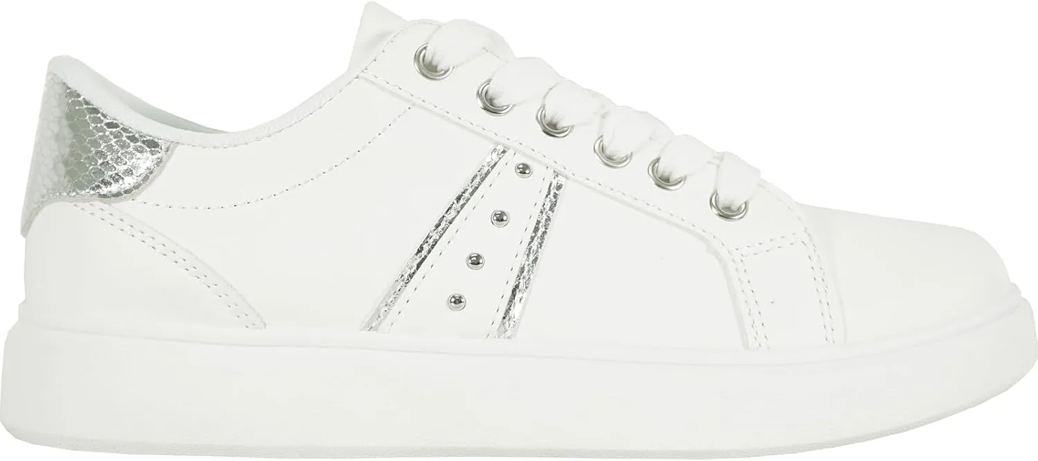 KOZI Women Comfort Platform Fashion Sneaker Wedge Oxford Lace-up Shoe MG Collection with Removable Insole