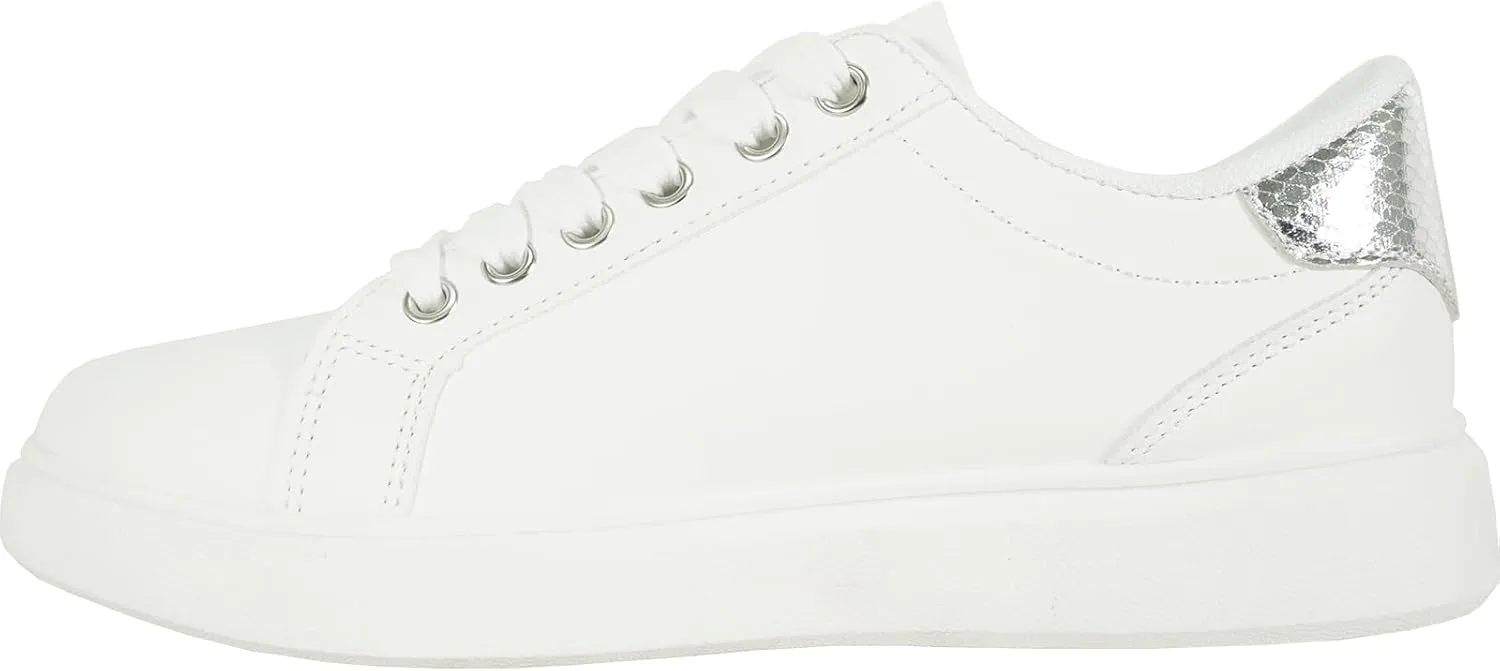 KOZI Women Comfort Platform Fashion Sneaker Wedge Oxford Lace-up Shoe MG Collection with Removable Insole