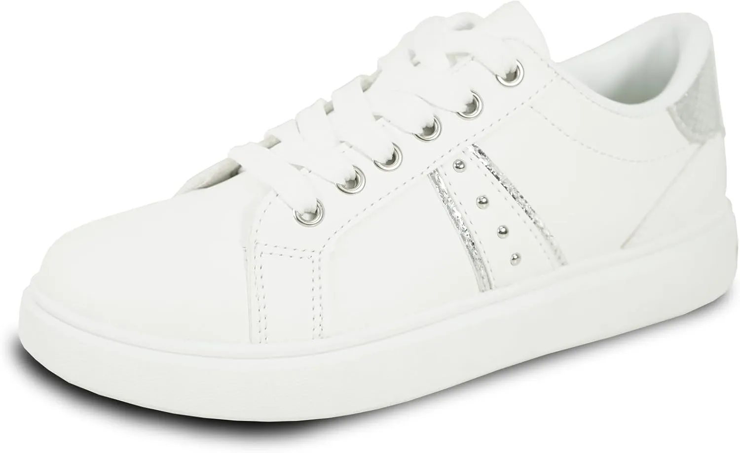 KOZI Women Comfort Platform Fashion Sneaker Wedge Oxford Lace-up Shoe MG Collection with Removable Insole